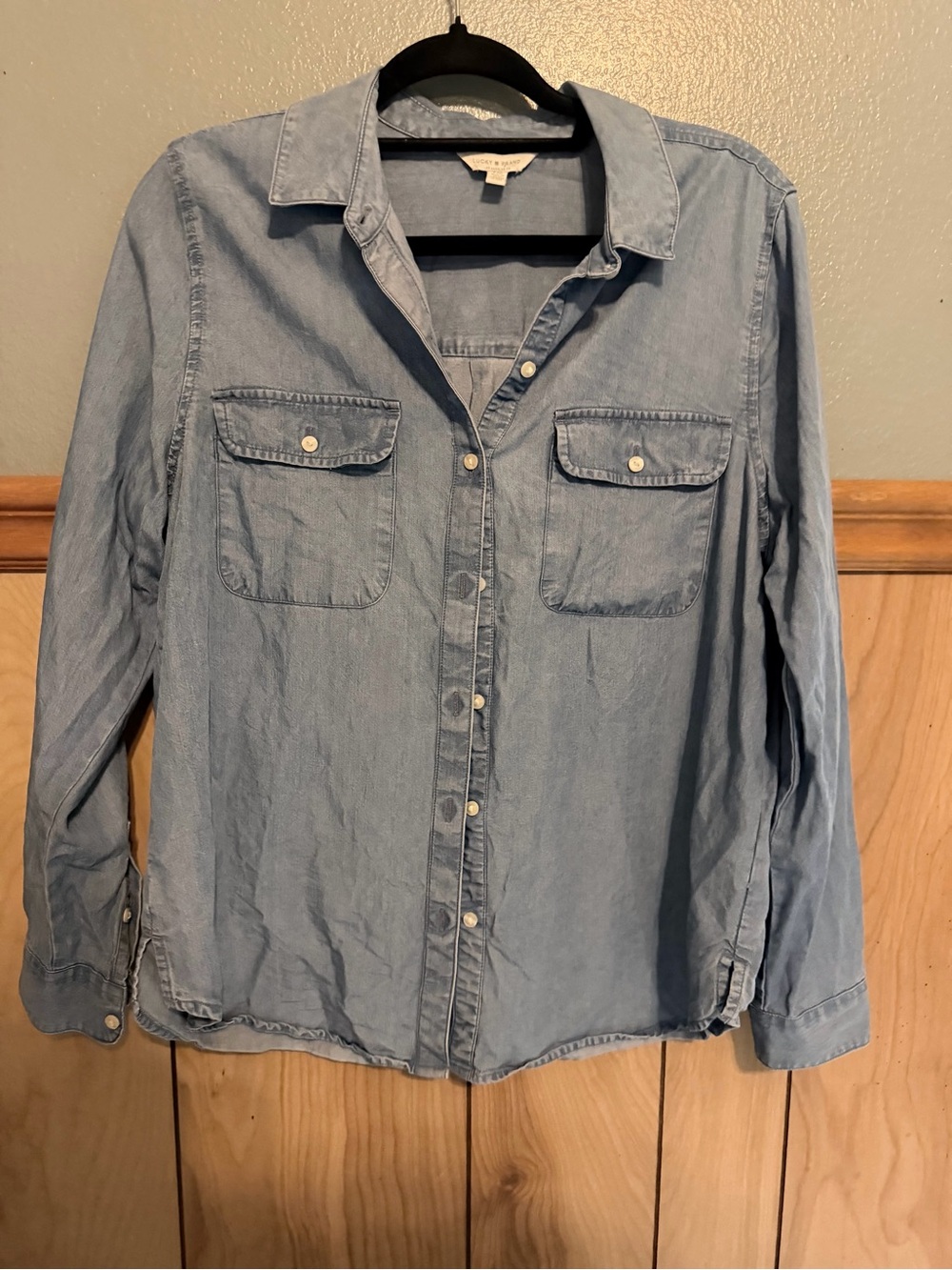 Lucky Brand Light Blue Chambray Shirt